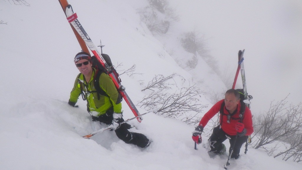 Joël et Daniel en action.