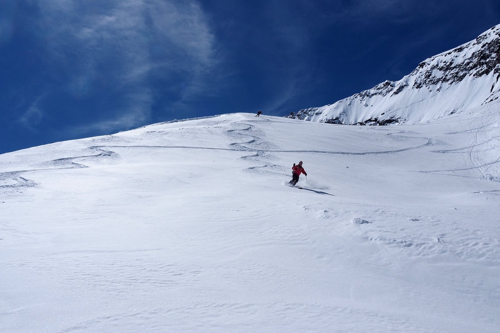 la partie basse du glacier.