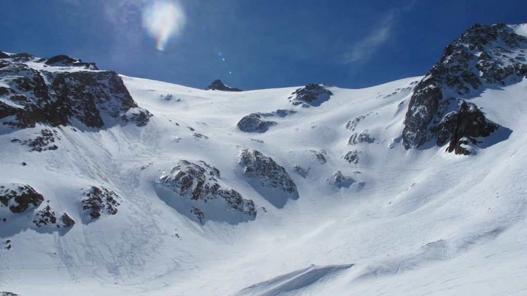 Le glacier des Grands au soleil