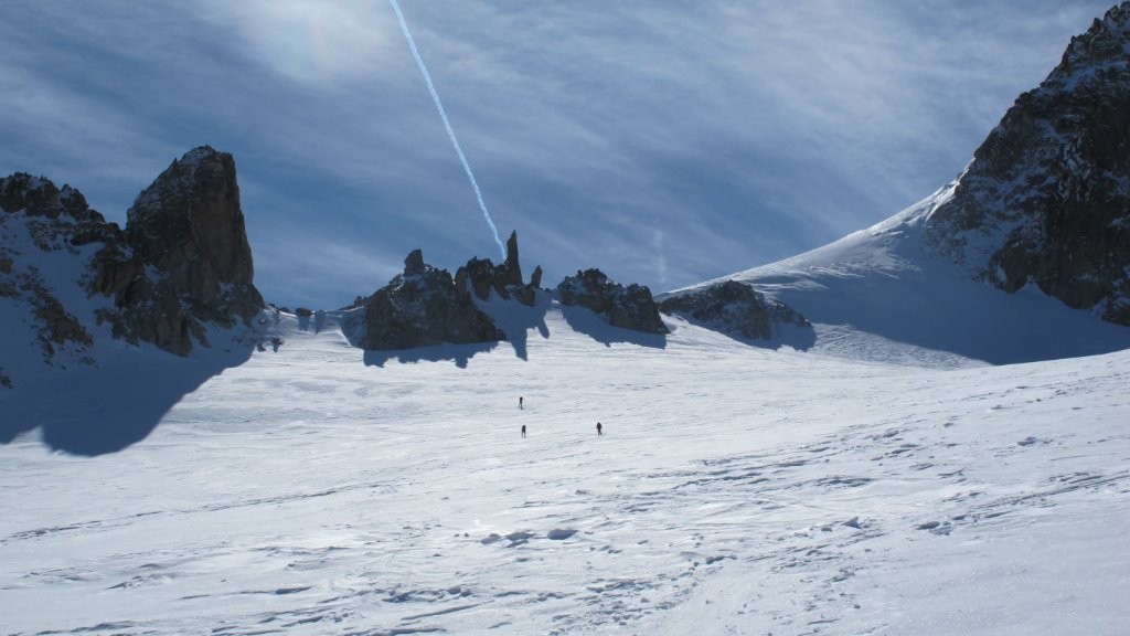 Au dessus du Col du Midi des Grands