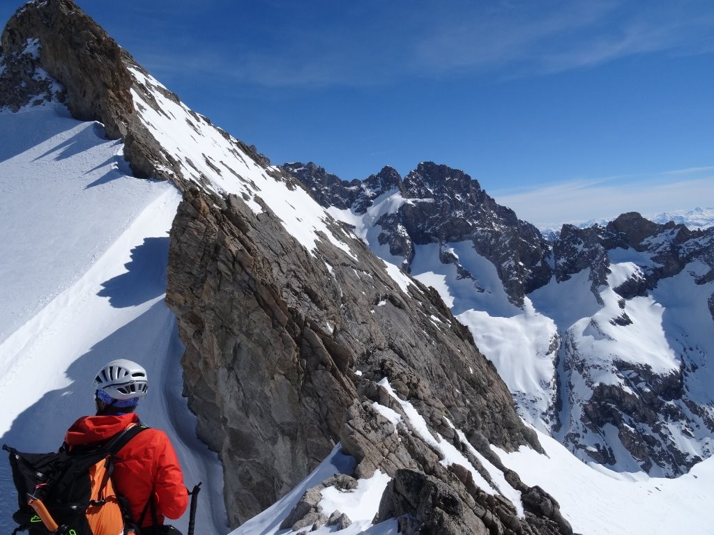#28 J3 - vue sur la brèche des chamois en face J3 - vue sur la brèche des chamois en face
