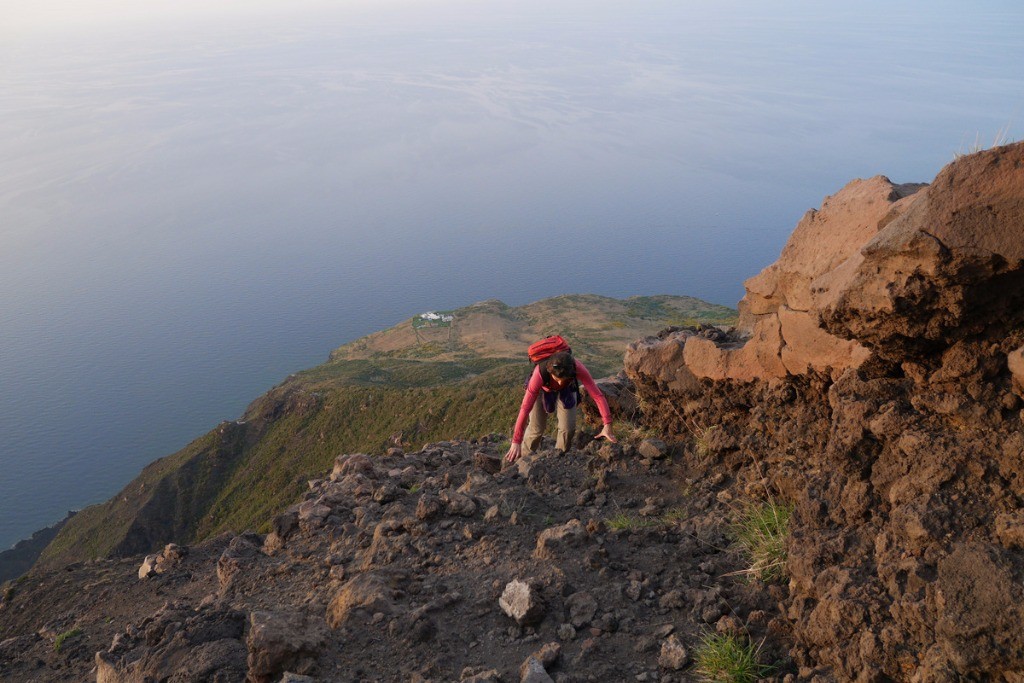 Stromboli, l'arête nord