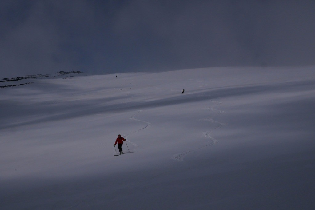 Du bon ski sur la petite poudre de la veille