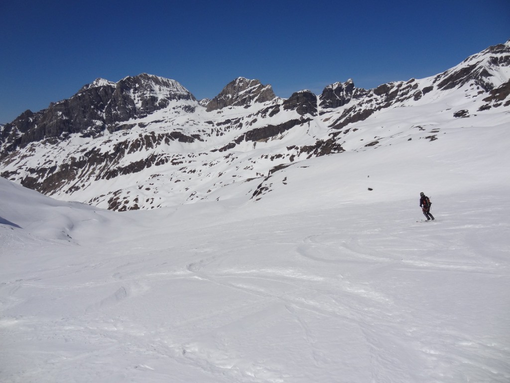 Descente du glacier des sources de l'Isère
