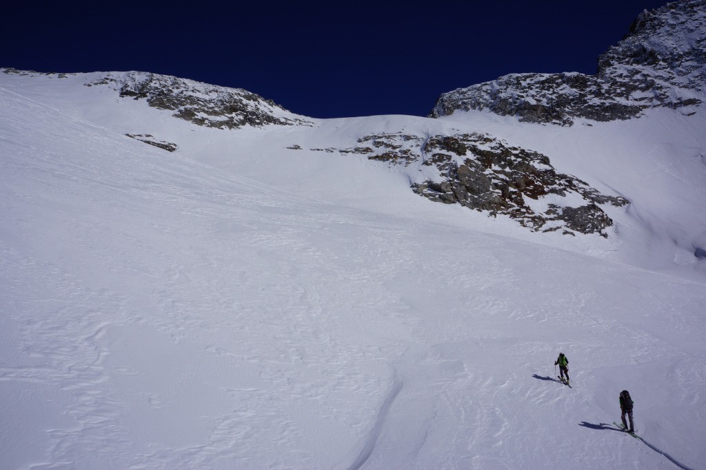 Remontée au Lauteraarsattel