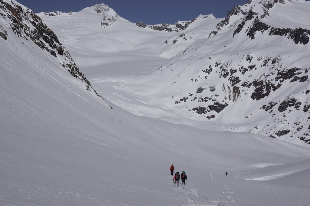 En toile de fond le Gauligletscher et le Rosenegg.