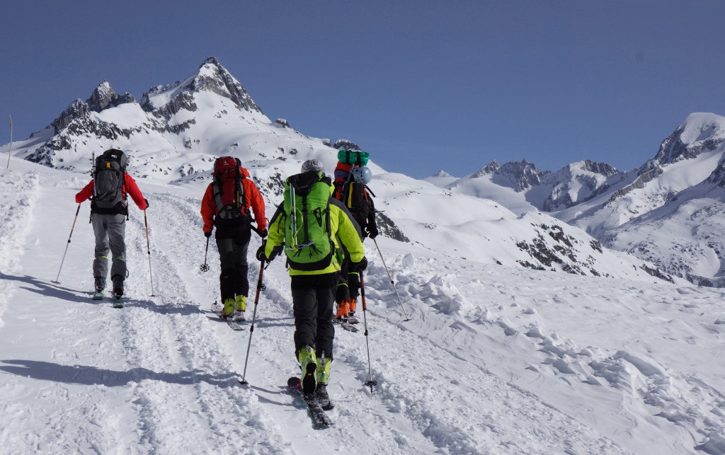 Grimsel pass en vue.