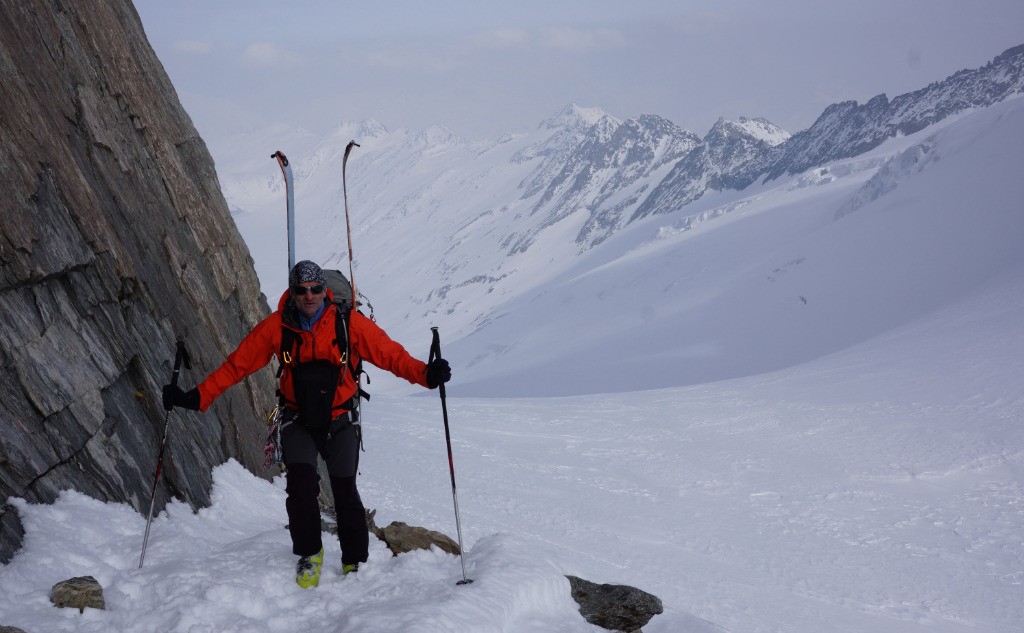 Arrivée à l'Oberaarhutte