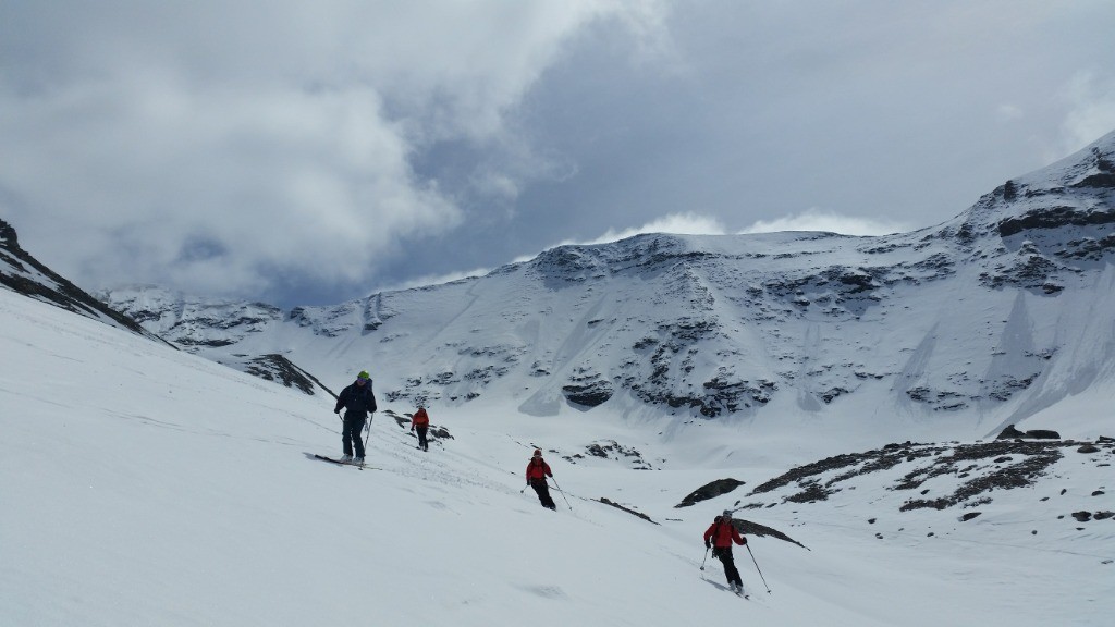 Arêtes de Châtelard en arrière plan