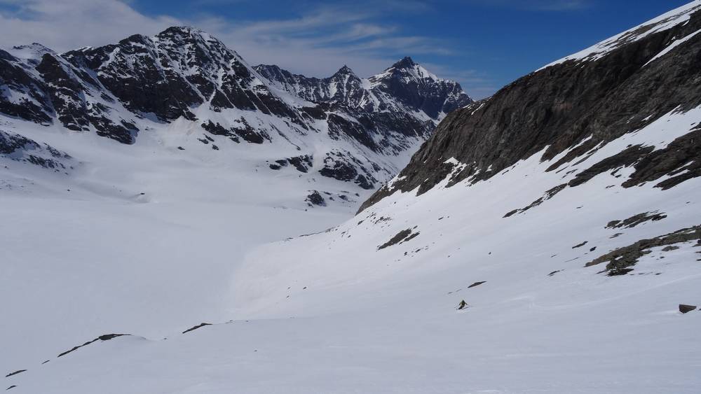 grands espaces avant de rejoindre le glacier du Baounet