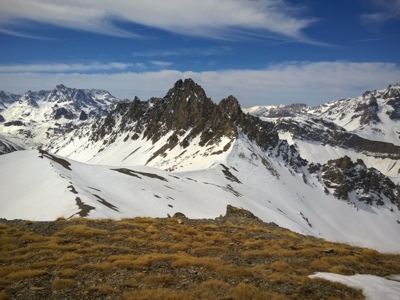 vue vers l'Ubaye - Aiguille de Chambeyron.