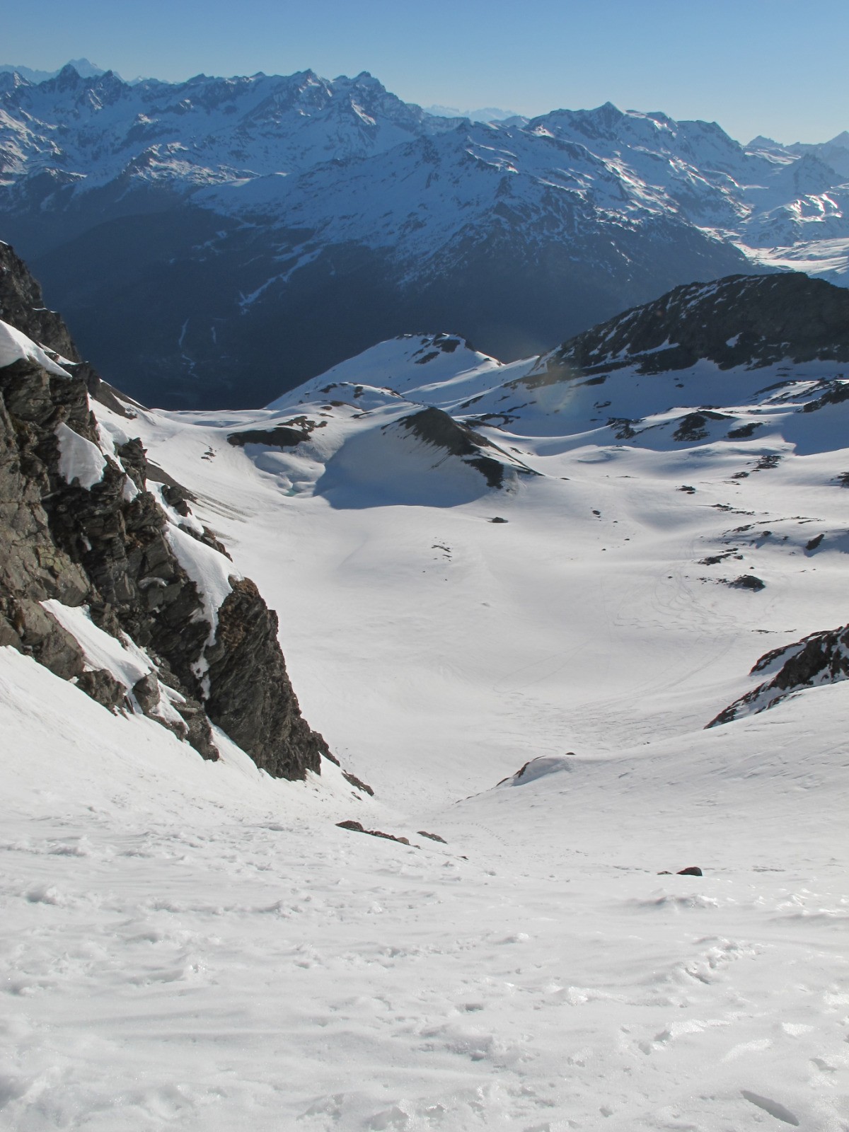 Mont Pourri - Montée par le couloir de droite