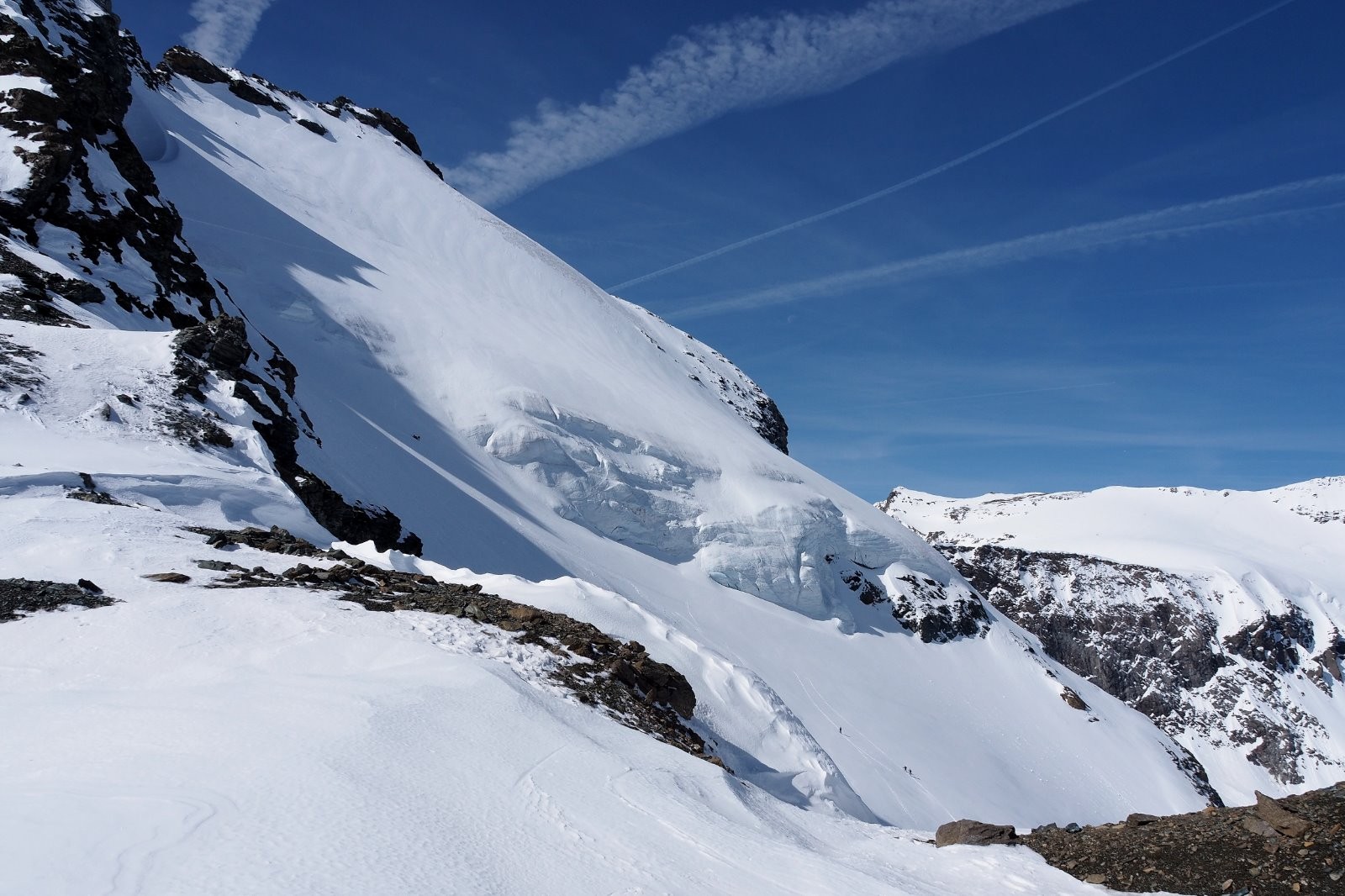 Du col, un dernier regard sur la Petite Ciamarella.