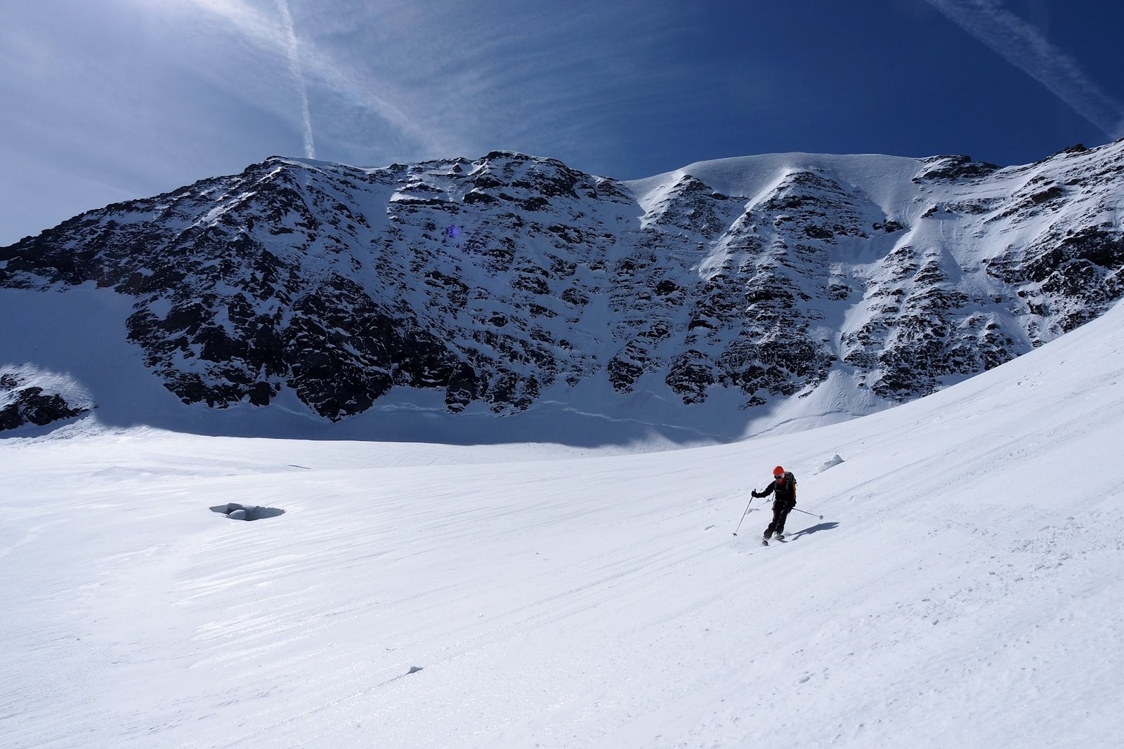 Ski dans un décor superbe.