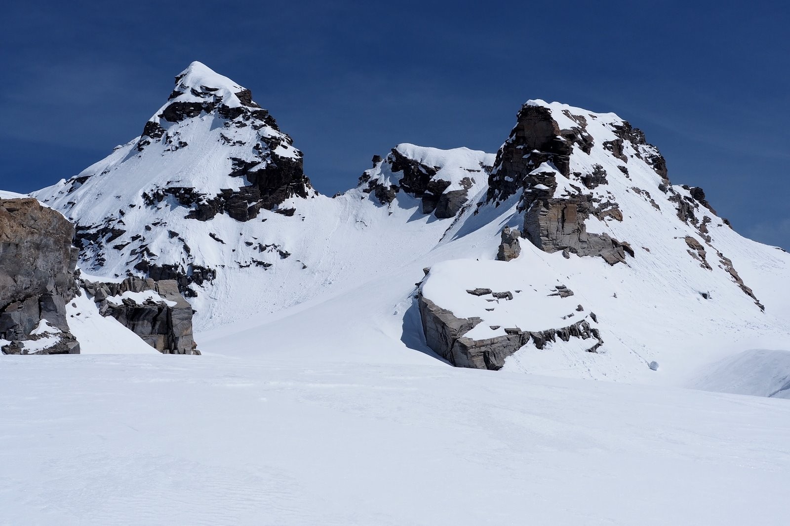 Au col du Grand Méan, sous la Pointe Mezzenile.