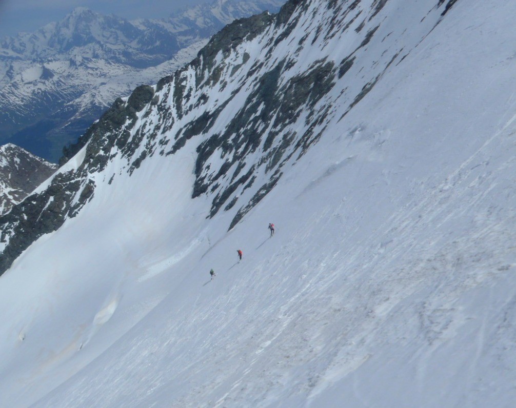 #7 Glacier du haut, sur fond de Mt Blanc Glacier du haut, sur fond de Mt Blanc