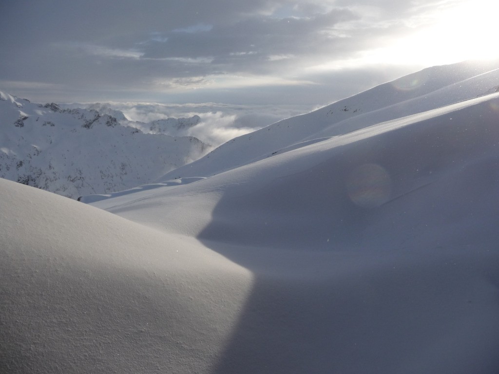 Aux Conscrits : Fin d'après midi après la chute de neige