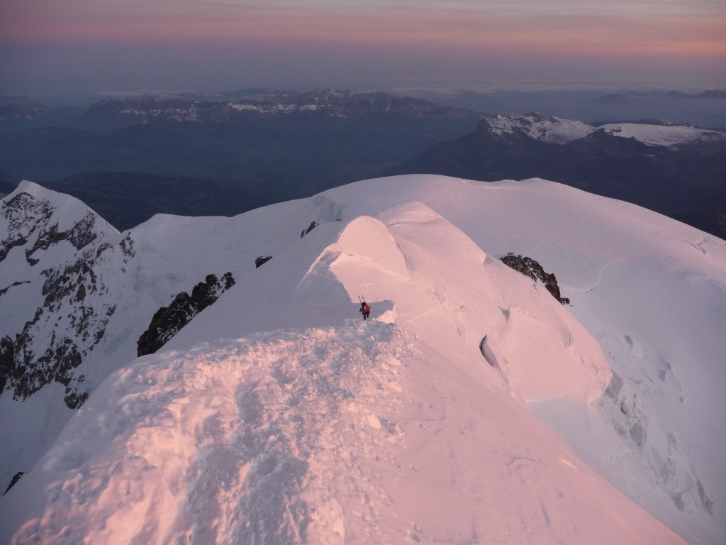 Dernier jour sur l'arête des Bosses