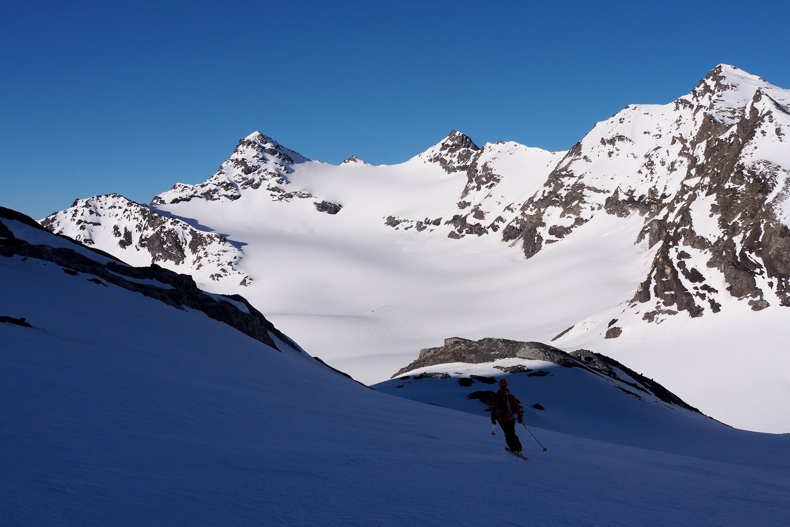 A nouveau sur le glacier de Chavière.