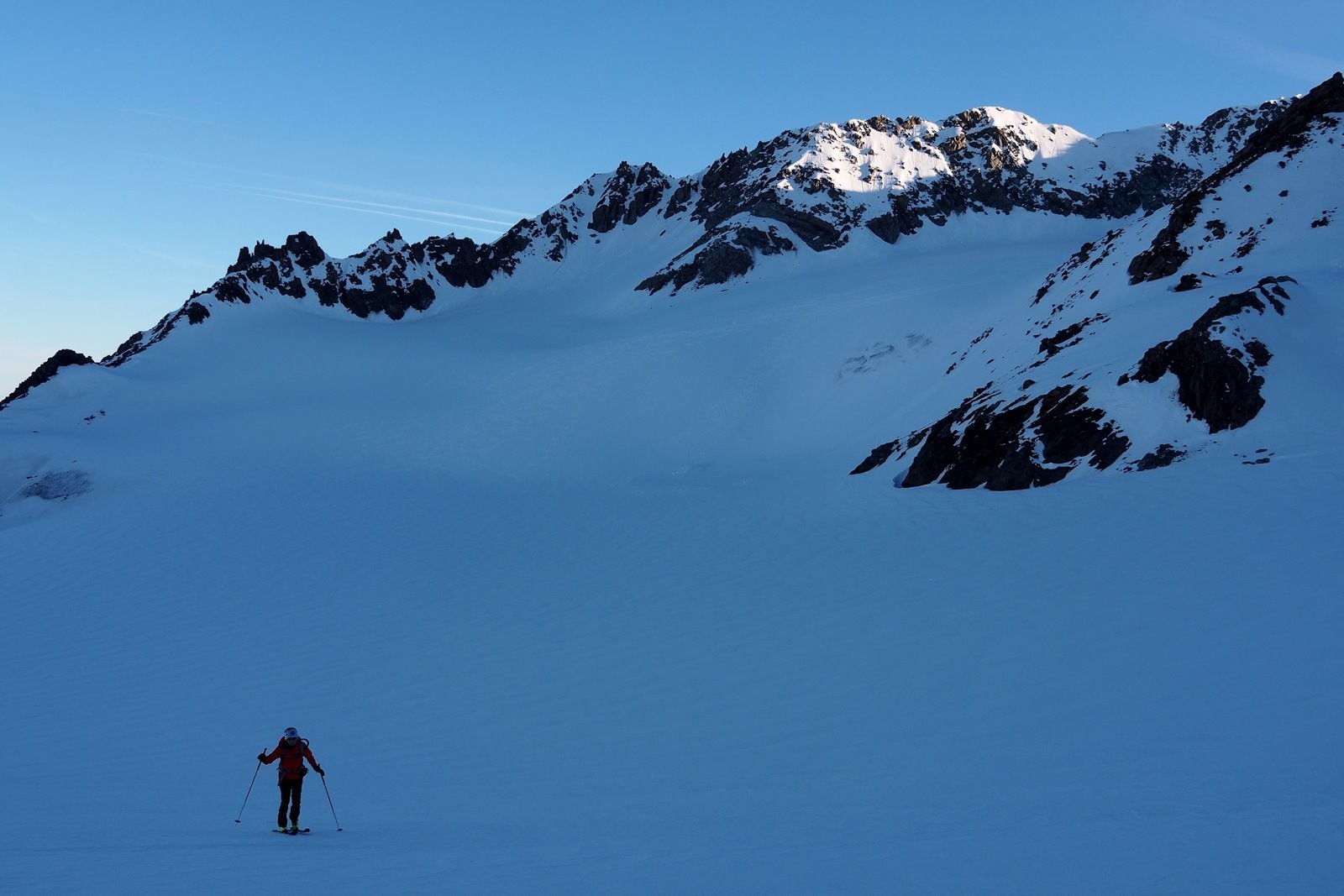 Traversée au glacier de Chavière.