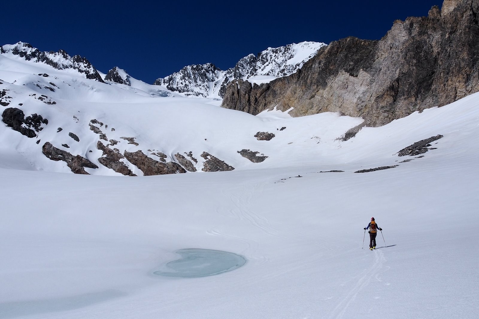 Glacier de Gébroulaz désormais en vue.