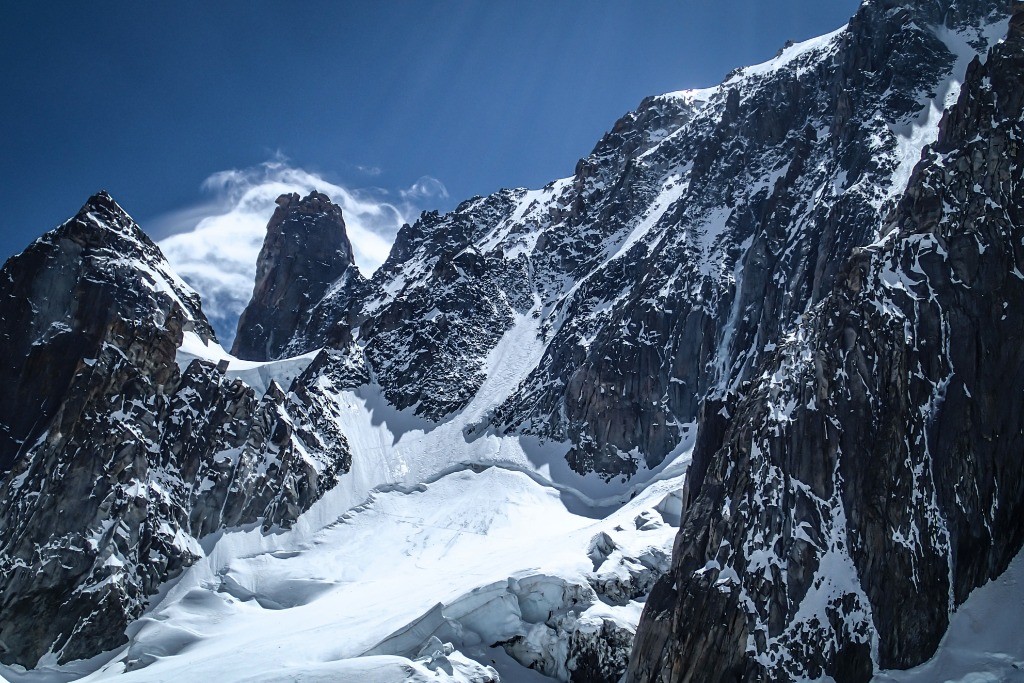 Les traces, avec le Grand Capucin