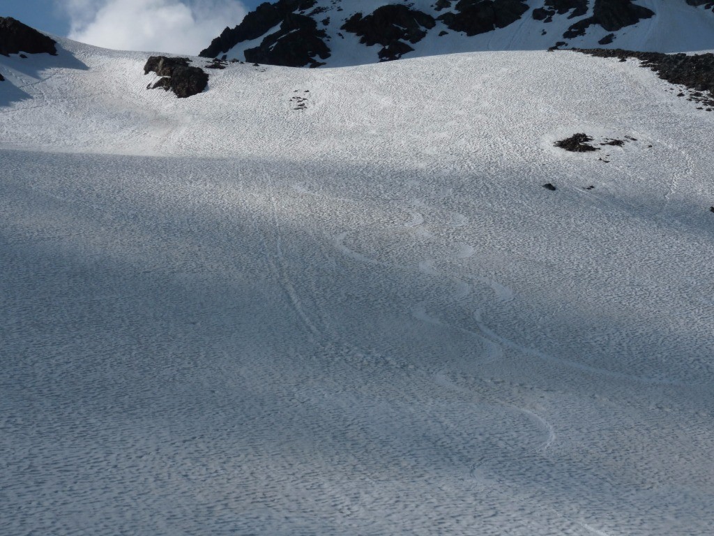 #8 Traces dans le névé de la Grande Pente Traces dans le névé de la Grande Pente