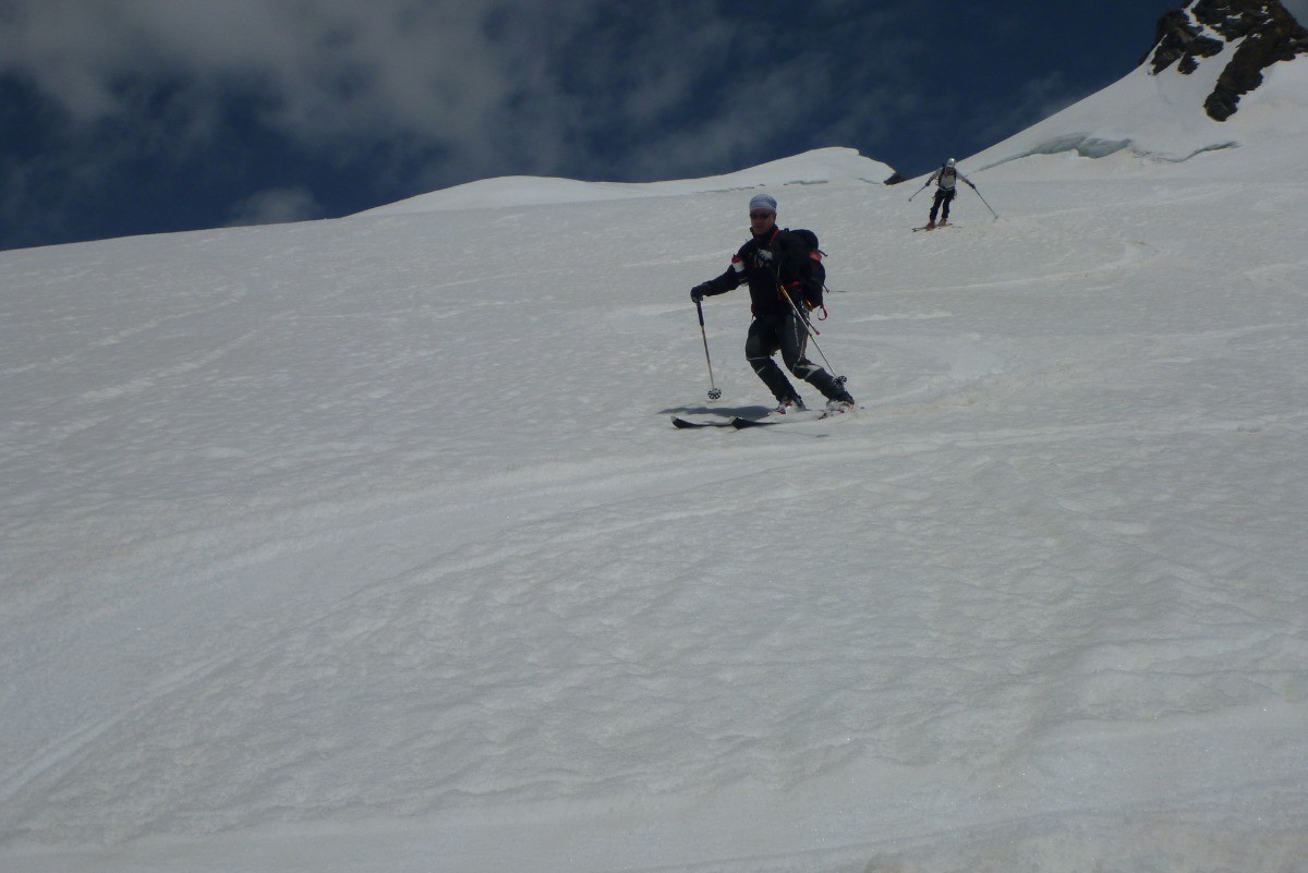 Didier et David en cours de descente