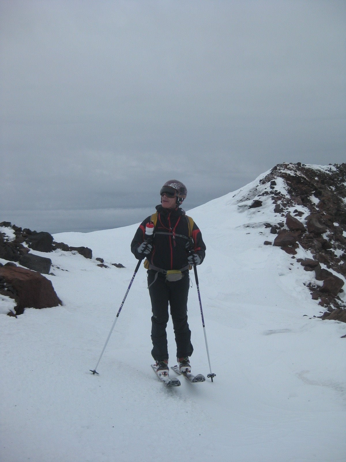 Didier au sommet du Volcan Chillan Nuevo