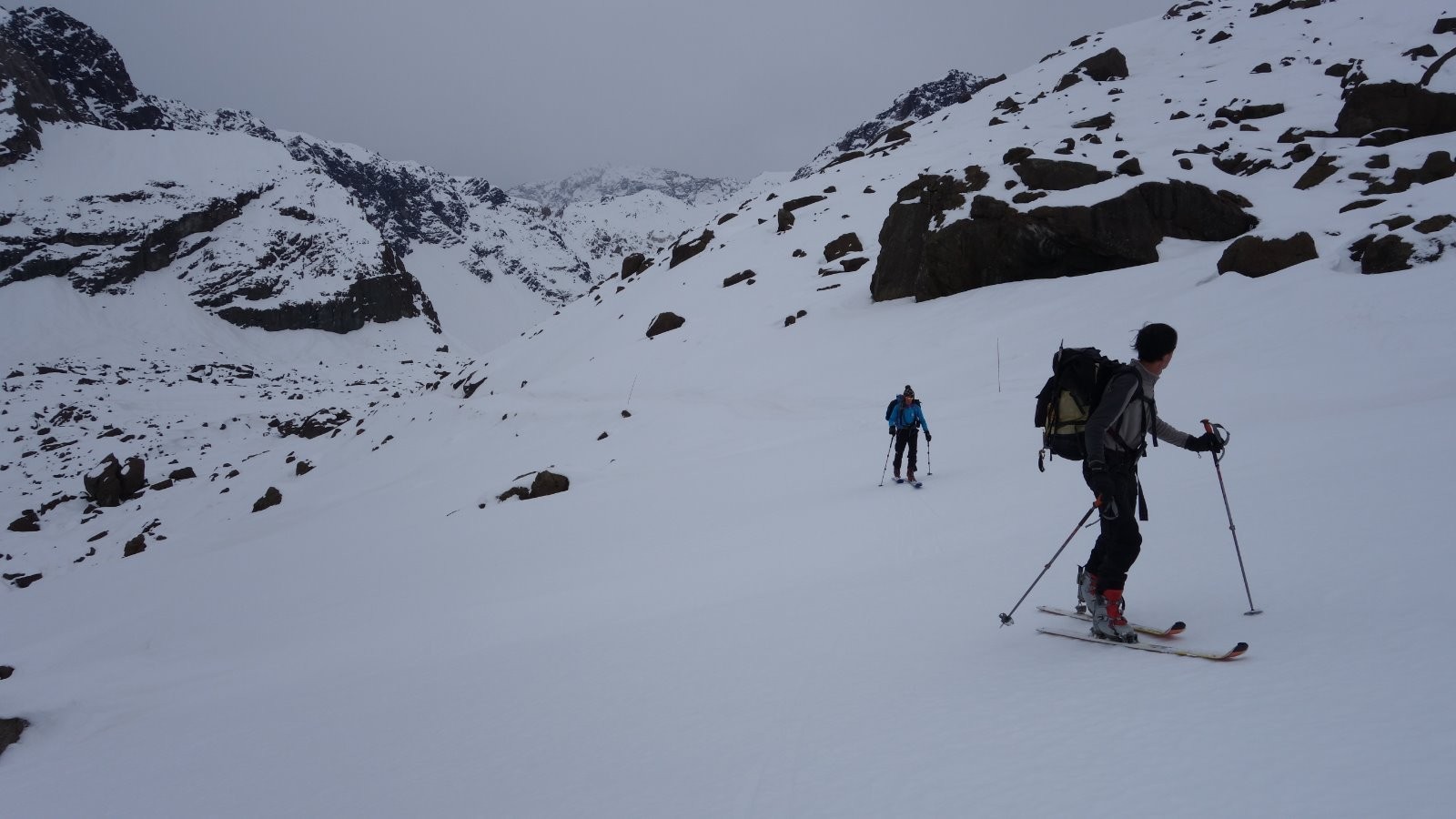 Approche en mode ski de fond