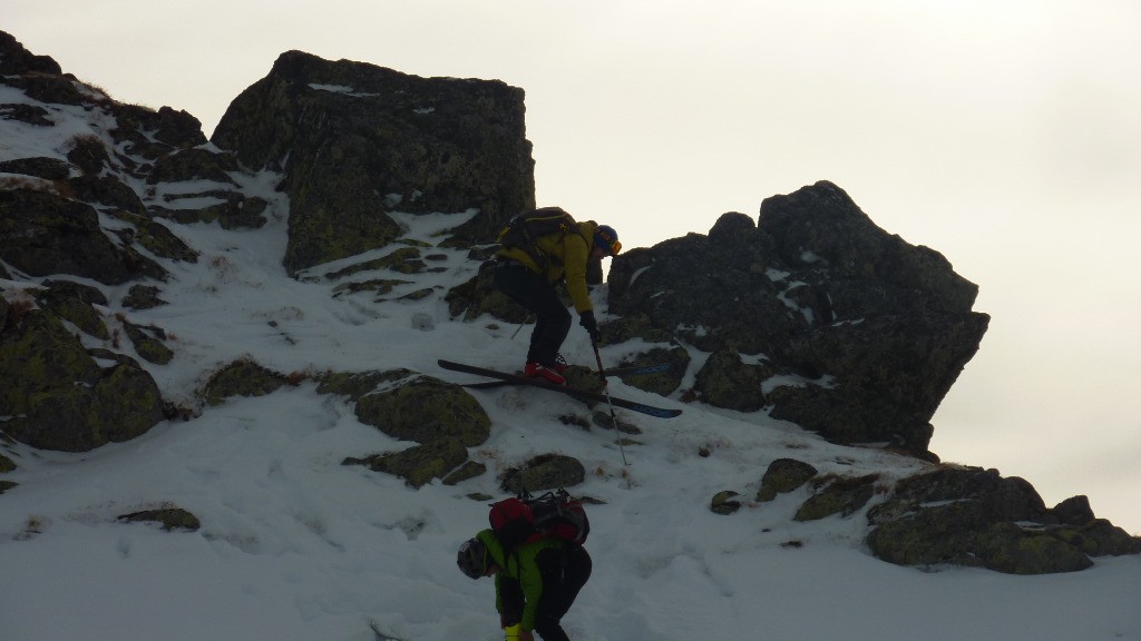 La démonstration de dry-ski de Yann : Je veux descendre du sommet en ski !!!