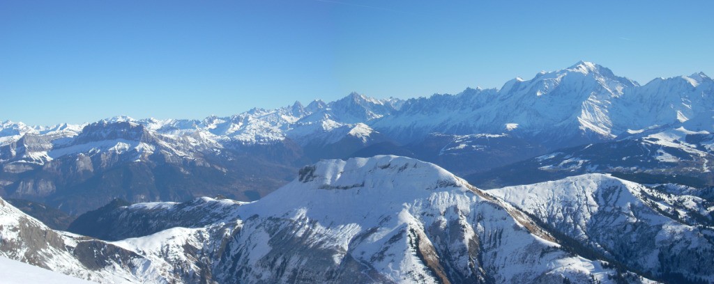 Panorama au sommet du Col de Balme