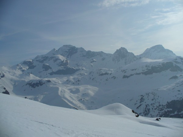 #1 Echelle : Du Rateau d Echelle : Du Rateau d'Aussois à la Pointe del'Echelle. C'est déjà bien brumeux!