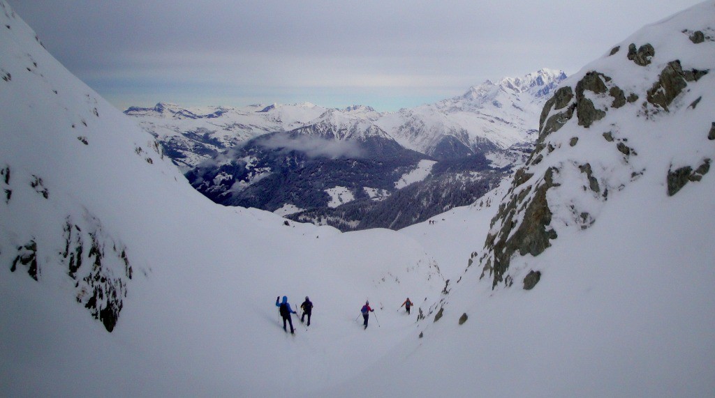 Descente dans les combettes