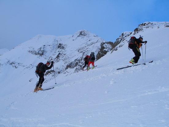 vers le col des Oulettes : le raid est bientot fini