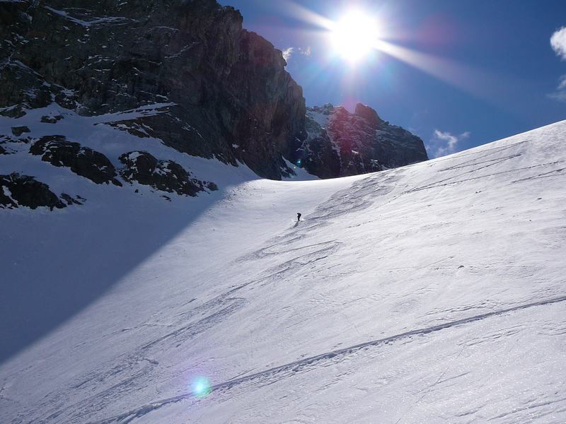 #1 descente du même glacier : très bonne neige... descente du même glacier : très bonne neige...