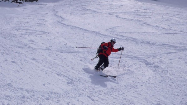 Bruno en action : Et Hop, un petit virage ! (photo Vincent)