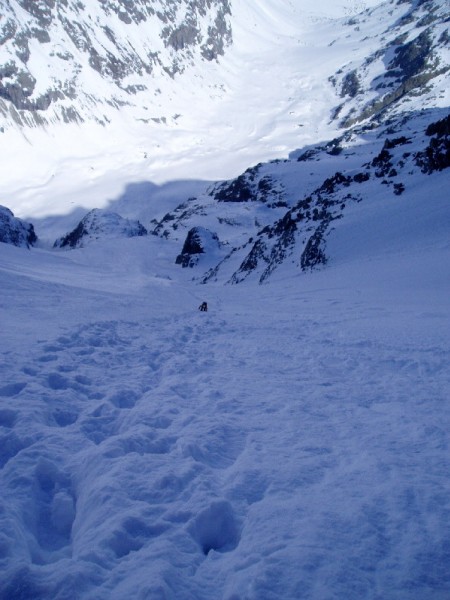 Le haut du couloir : De belles pentes