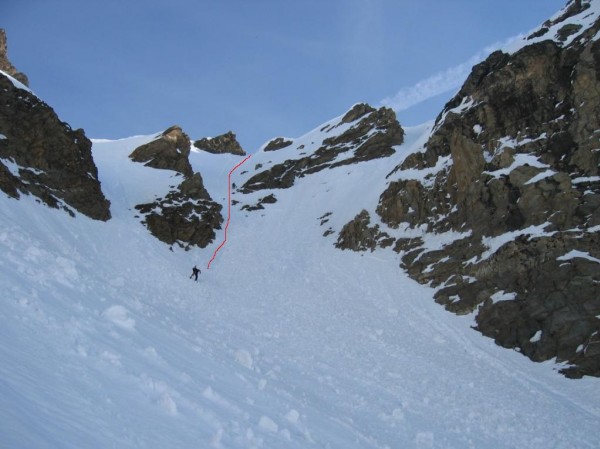 #1 Pas du Bouquetin : trace à la montée dans le Pas Pas du Bouquetin : trace à la montée dans le Pas