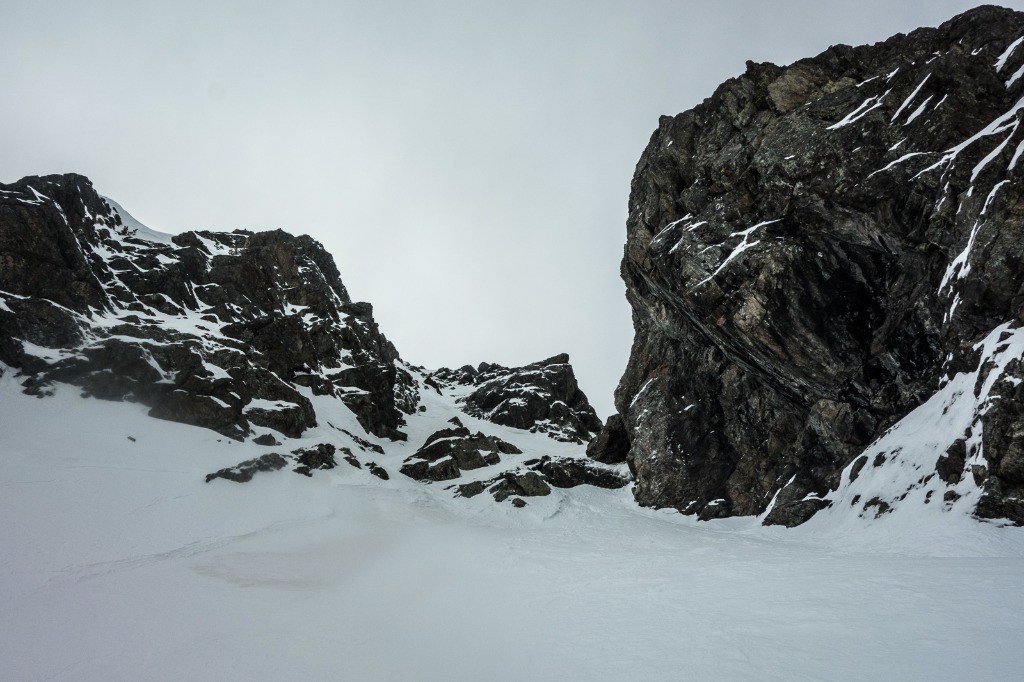 Couloir de sortie de la face