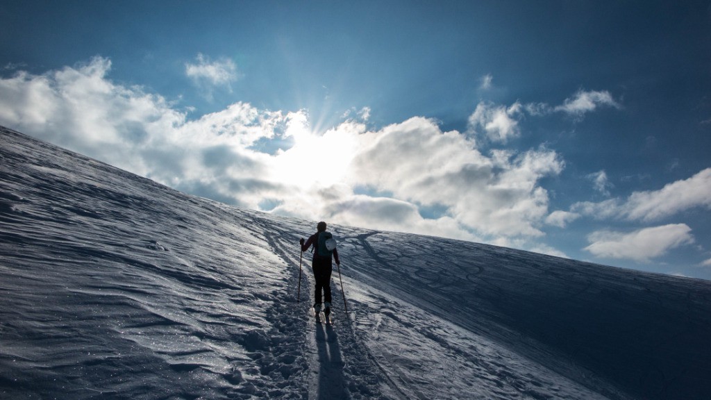 Arrivée sur la crête