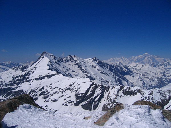 #3 Grande Sassière et Mont Blanc : Vue au Nord depuis le sommet de la Tsanteleina. Grande Sassière et Mont Blanc : Vue au Nord depuis le sommet de la Tsanteleina.