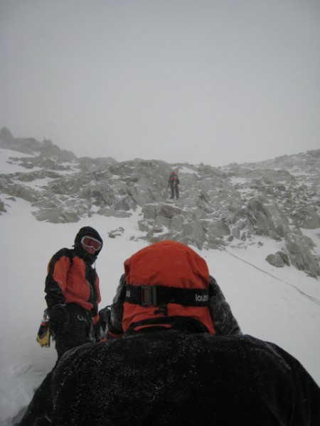 #14 Brèche de la Meije : Rappel vue du bas. Brèche de la Meije : Rappel vue du bas.