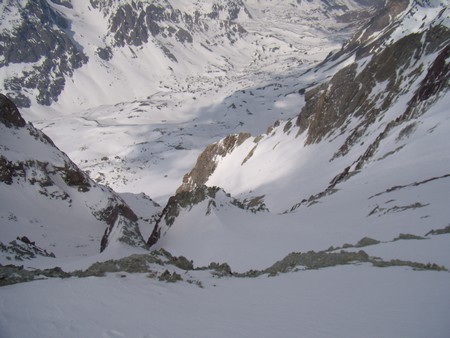 #8 Pointe des Cerces : Vue plongeante sur la combe ouest. Pointe des Cerces : Vue plongeante sur la combe ouest.