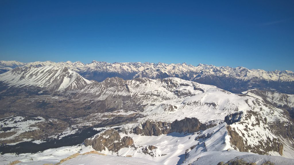 Vue du côté des Ecrins - grd beau!