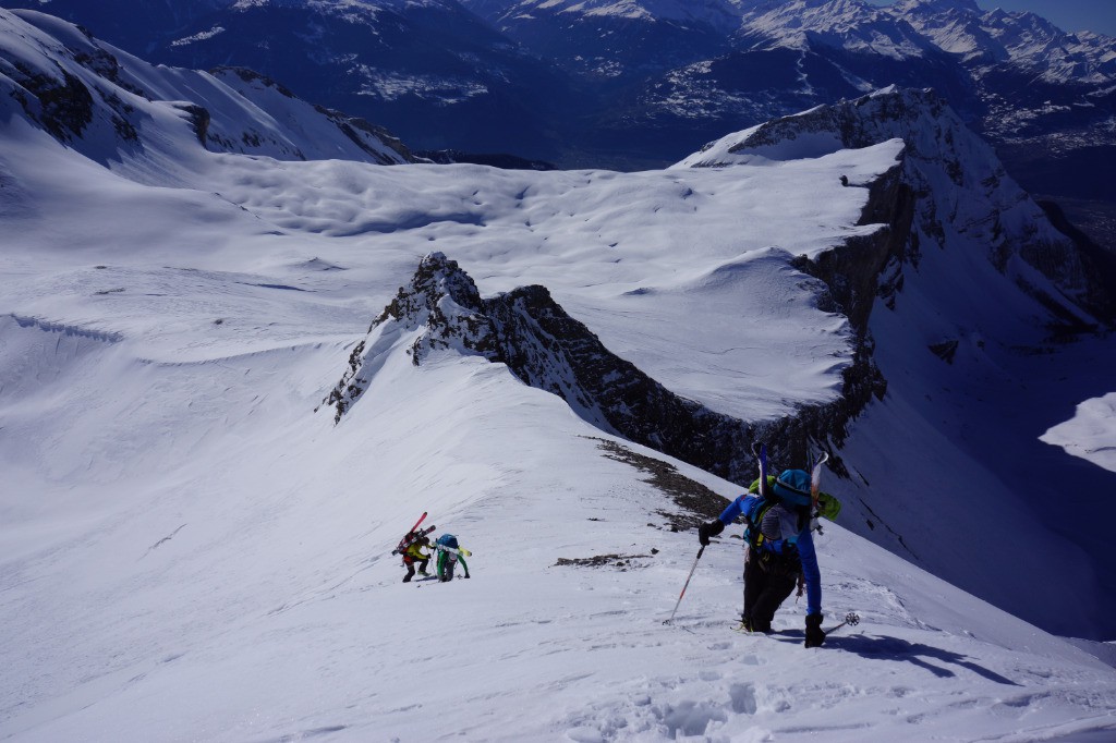 Montée au col des Audannes.