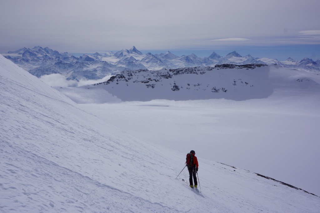 #23 Descente sur le glacier de la plaine morte. Descente sur le glacier de la plaine morte.