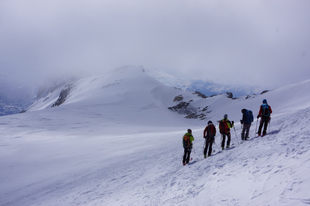 Descente vers le Mont Pucel.