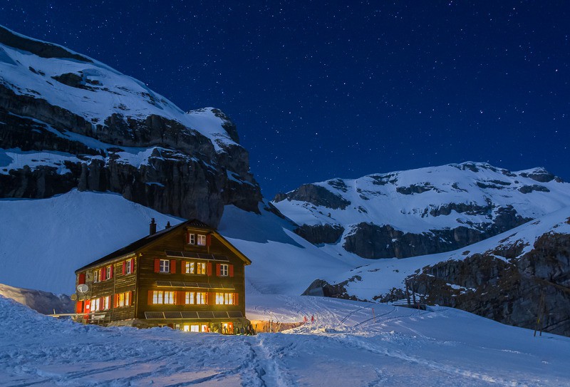 La nuit tombe sur Lammerenhutte