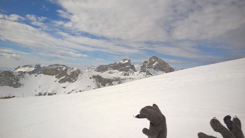 Pente SE - Sous le Chouroum des Aiguilles